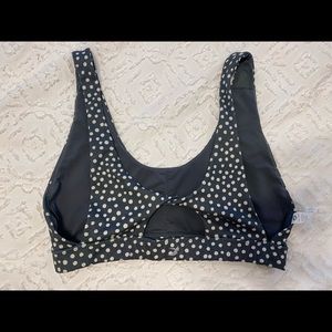 Glyder Poppy Bra Spotted Gray Print